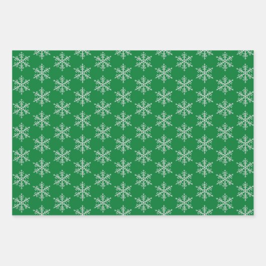 Kerstmis Beer Holiday Cadeau Snowflake Inpakpapier Vel (Voorkant 3)