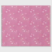 Kerstmis begint in een roze warme roze cadeaupapier (Vlak)