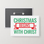 Kerstmis begint met Christus-15523 Button (Voorkant / Achterkant)