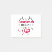 Kerstmis begint met Christus Post-it® Notes (Voorkant)