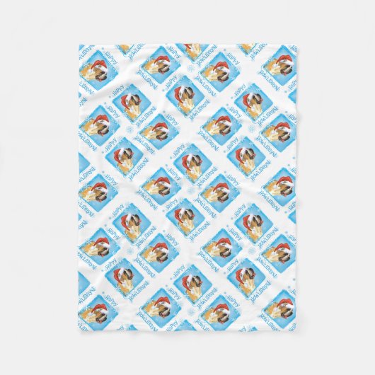 Kerstmis: Bernard Fleece Blanket Deken (Voorkant)