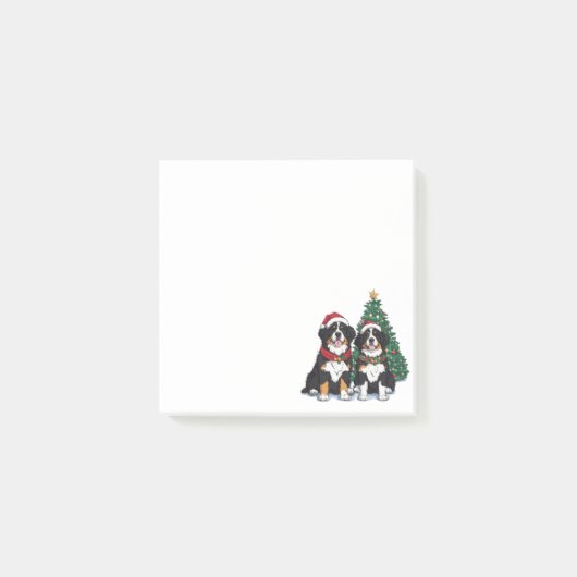 Kerstmis Berner Sennenhonden Post-it® Notes (Voorkant)