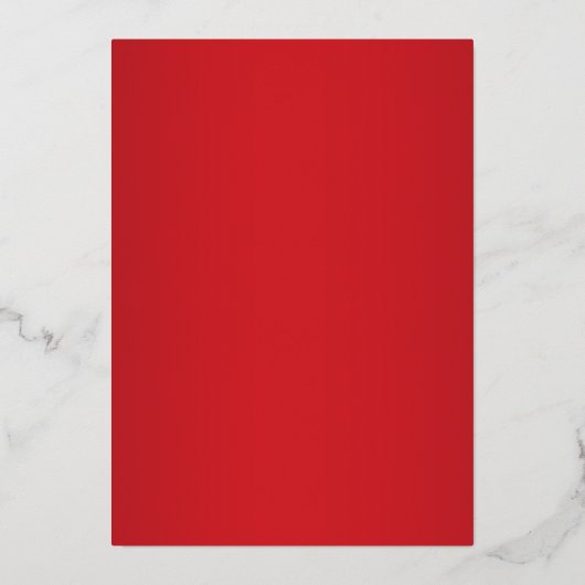 Kerstmis bespaart de datum rood en zilveren olie folie uitnodiging (Achterkant)