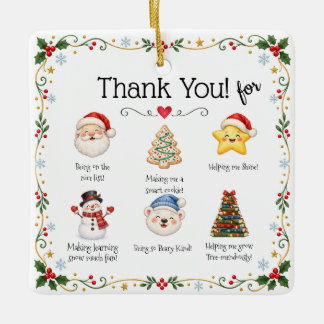 Kerstmis Beste Leraar Ornament
