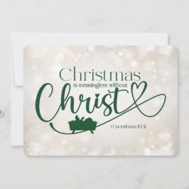 KERSTMIS BETEKENISLOOS ZONDER CHRIST Holiday Kaart