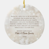 KERSTMIS BETEKENISLOOS ZONDER CHRISTUS Custom Gift Keramisch Ornament (Achterkant)