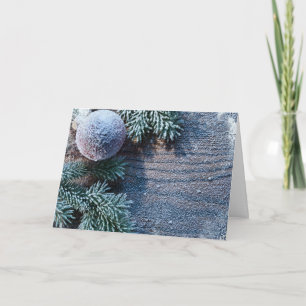 Kerstmis Bevroren ornament Feestdagen Kaart
