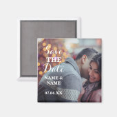 Kerstmis Bewaar de datum Magneet Paar's bruiloft