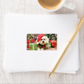 Kerstmis - Bichon Frise - Daisy Etiket (Insitu)
