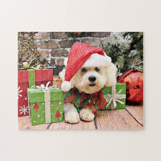 Kerstmis - Bichon Frise - Daisy Legpuzzel (Horizontaal)