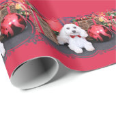 Kerstmis - Bichon Frise - George Cadeaupapier (Rol Hoek)