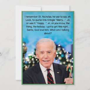 Kerstmis Biden Kaart