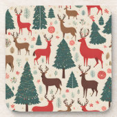 Kerstmis Bier Onderzetter (Voorkant)