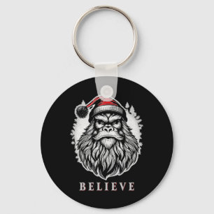 Kerstmis Bigfoot - Geloof in Bigfoot dragen van Sa Sleutelhanger