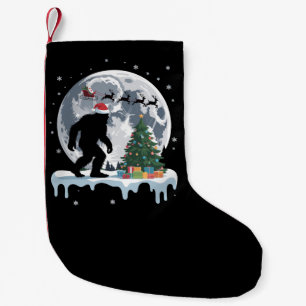 Kerstmis Bigfoot Kerstman Boom Arrenslee Moon Rend Kleine Kerstsok