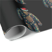 Kerstmis bigfoot yeti ontwerp cadeaupapier (Rol Hoek)