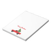 Kerstmis bij ophaalwagen notitieblok (Gedraaid)