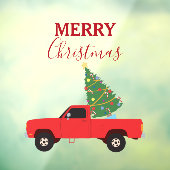 Kerstmis bij ophaalwagen raamsticker (Vel 3)