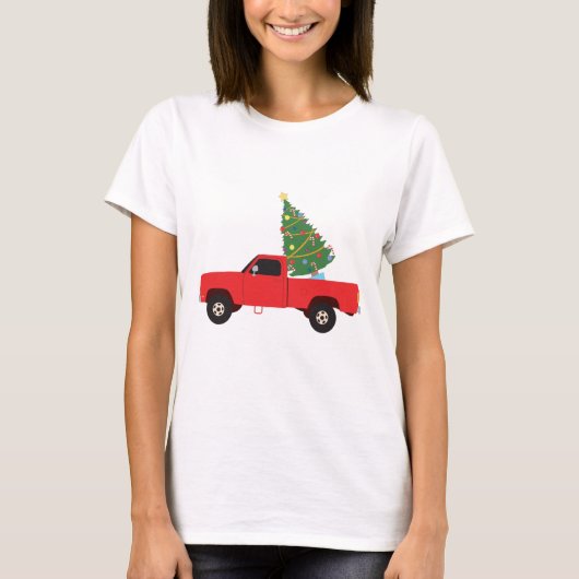 Kerstmis bij ophaalwagen t-shirt (Voorkant)