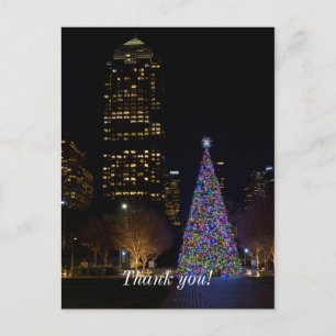 Kerstmis bij Warren Park 's Nachts Briefkaart