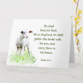 Kerstmis Bijbeltekst Inspirerende Tekst Kaart (Gele Bloem)