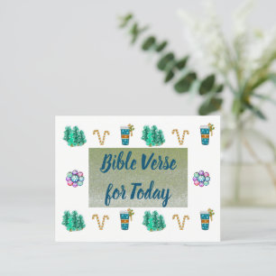 Kerstmis Bijbelvers Vandaag Nep Glitter Ansichtkaa Feestdagenkaart