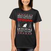 Kerstmis Birman Cat Mam Ugly Sweater Tshirt (Voorkant)
