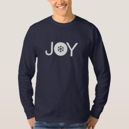 Kerstmis, blauw en witte, lange hoes, T-shirt