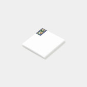 Kerstmis Blauwe Notenkraker Post-it® Notes (Schuin)