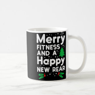 Kerstmis Blij Fitness Gelukkig Nieuw Achter Xmas W Koffiemok