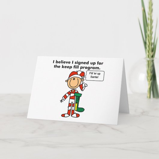 Kerstmis Blijf Vullen Programma T-shirts en Cadeau (Voorkant)