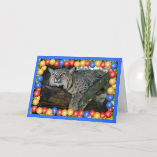 Kerstmis-bobcat-24 Feestdagen Kaart