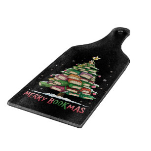 Kerstmis Boekliefhebber Boom Bibliothecaris Pretti Snijplank
