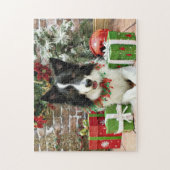 Kerstmis - Border Collie - Jessup Legpuzzel (Verticaal)