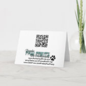 Kerstmis - Border collie - Yaeger Feestdagen Kaart (Achterkant)