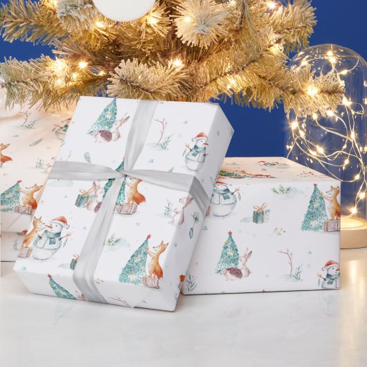Kerstmis Bos Cadeaupapier (Feestdagen)