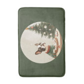 Kerstmis Boston Terrier Hond Badmat (Voorkant Verticaal)