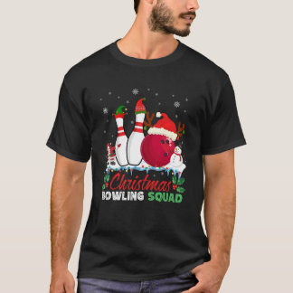 Kerstmis Bowling Squad Snowman Santa Dabbing T-shirt