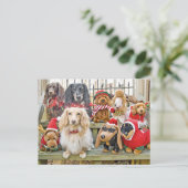 Kerstmis brengt het hele gezin bij elkaar feestdagenkaart (Staand voorkant)