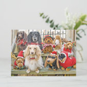 Kerstmis brengt het hele gezin bij elkaar feestdagenkaart (Staand voorkant)