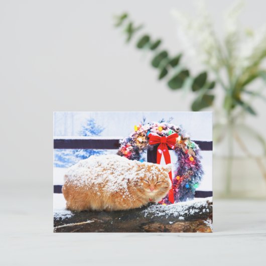 "Kerstmis"  Briefkaart (Staand voorkant)