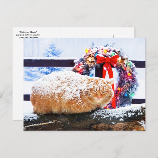 "Kerstmis"  Briefkaart (Voorkant / Achterkant)