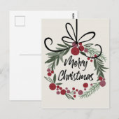 Kerstmis Briefkaart (Voorkant / Achterkant)