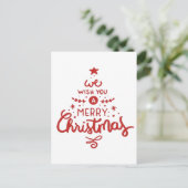 Kerstmis  briefkaart (Staand voorkant)