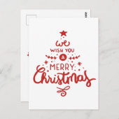 Kerstmis  briefkaart (Voorkant / Achterkant)