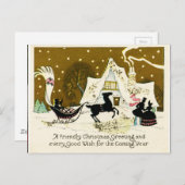 Kerstmis Briefkaart (Voorkant / Achterkant)