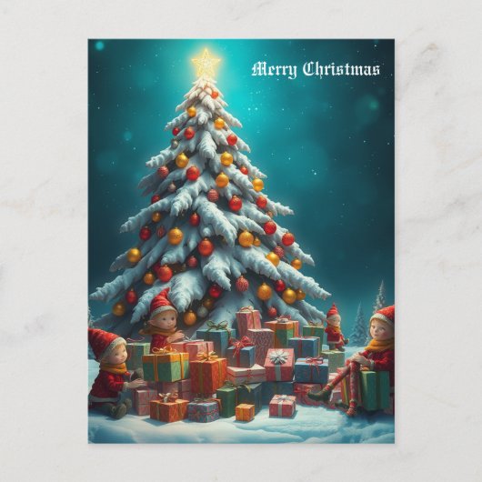 Kerstmis Briefkaart (Voorkant)