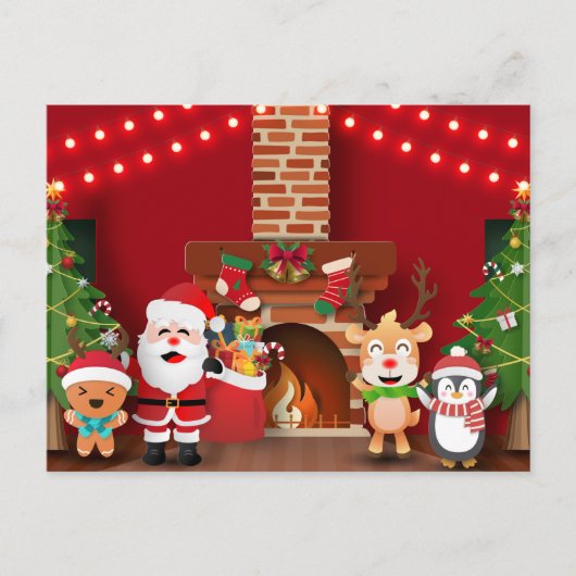 Kerstmis Briefkaart (Voorkant)