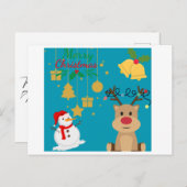 Kerstmis Briefkaart (Voorkant / Achterkant)