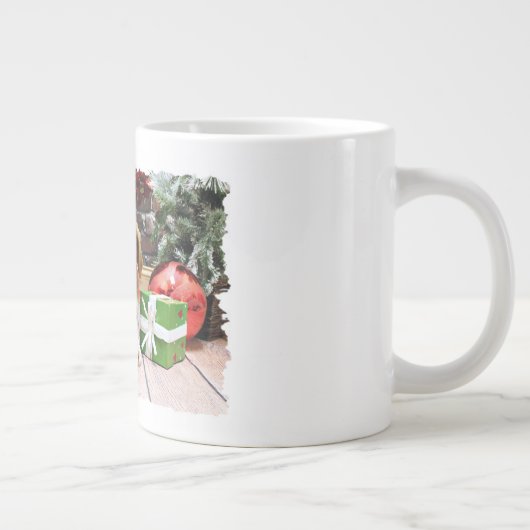 Kerstmis - Brittany Spaniel - Kinnick Jumbo Mok (Rechts)